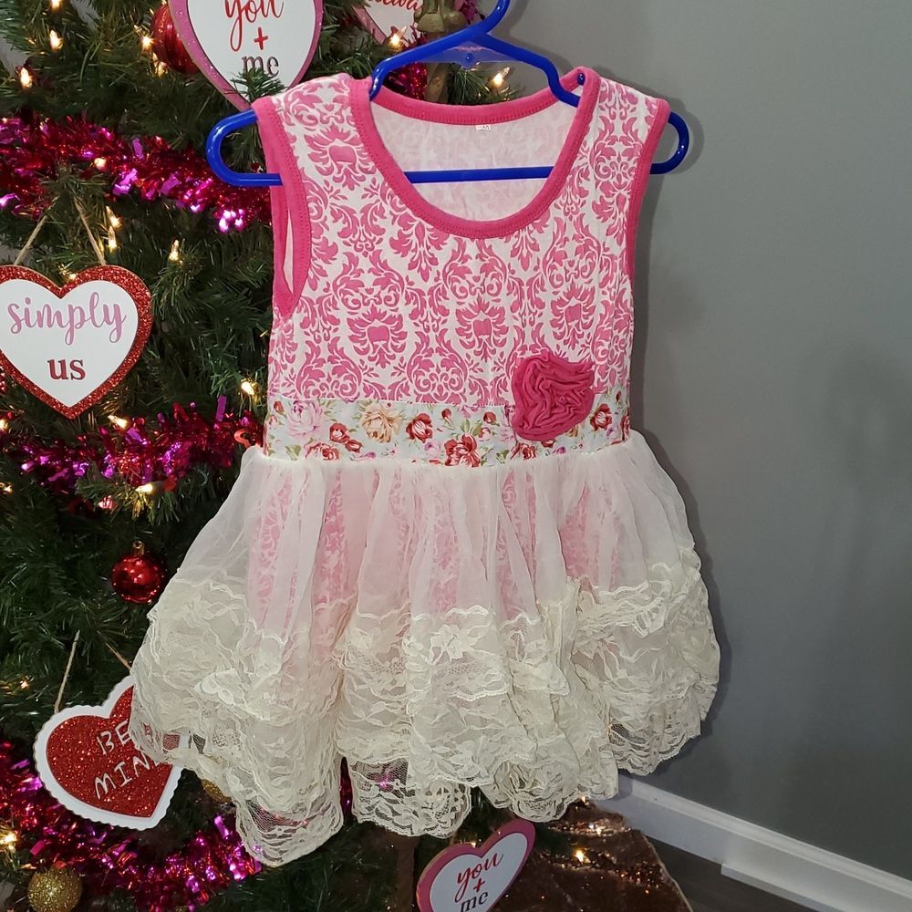 Girl's boutique lace dress